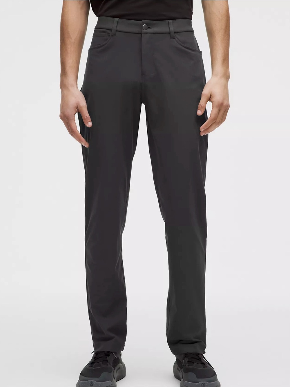 Lululemon Men Gray ABC Classic-Fit 5 Pocket Pant US34 Athleisure Preppy Minimal